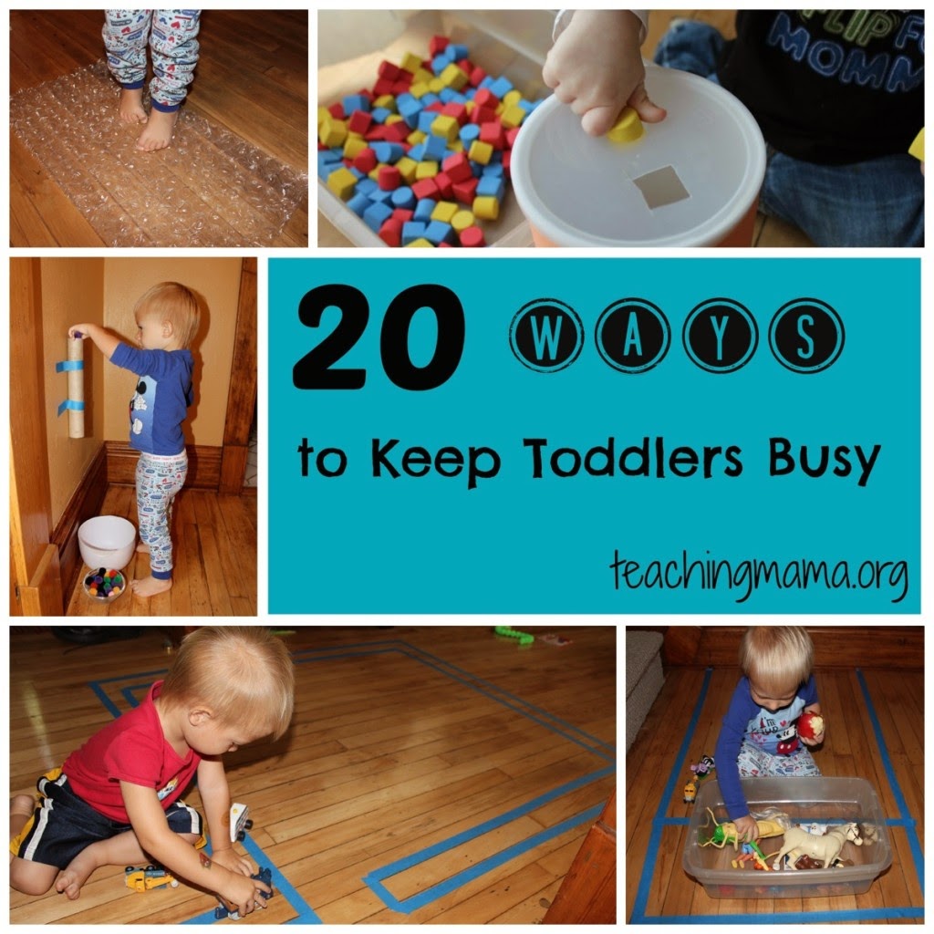 How to keep 2 year olds busy