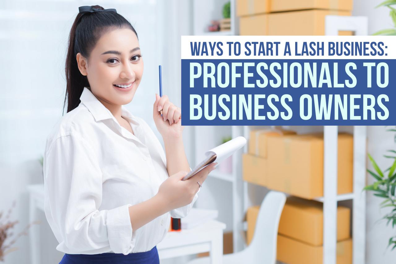 How to start a lash business with no money