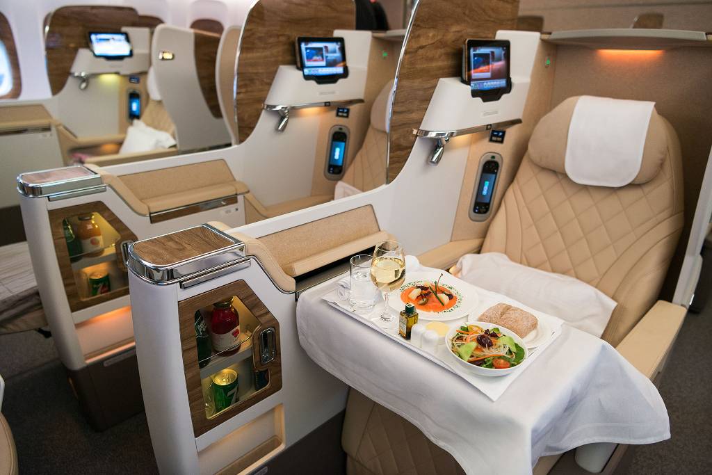 Emirates class business a380 review seat dubai melbourne inside children