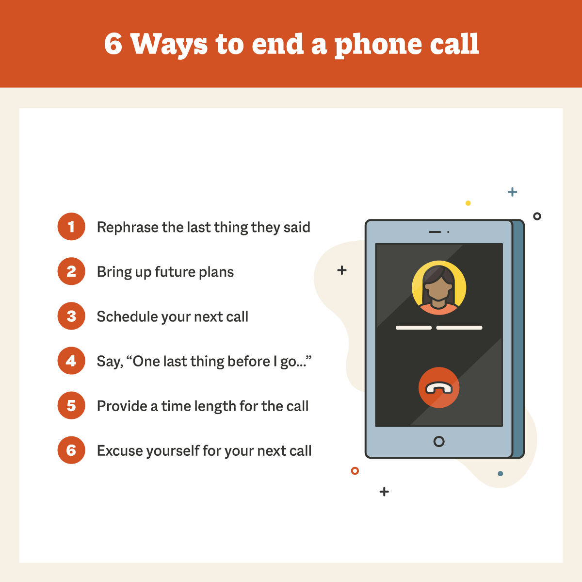 What's the best way to end a business phone call