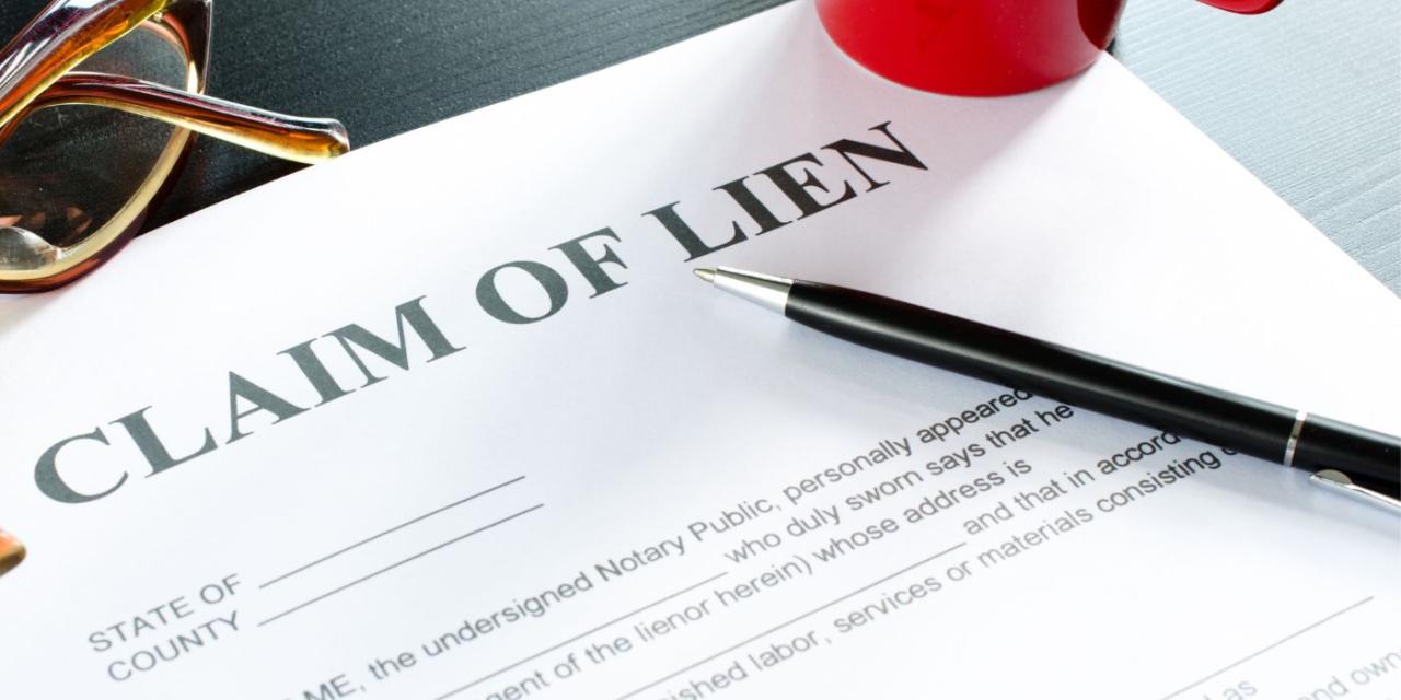 How to file a lien on a business