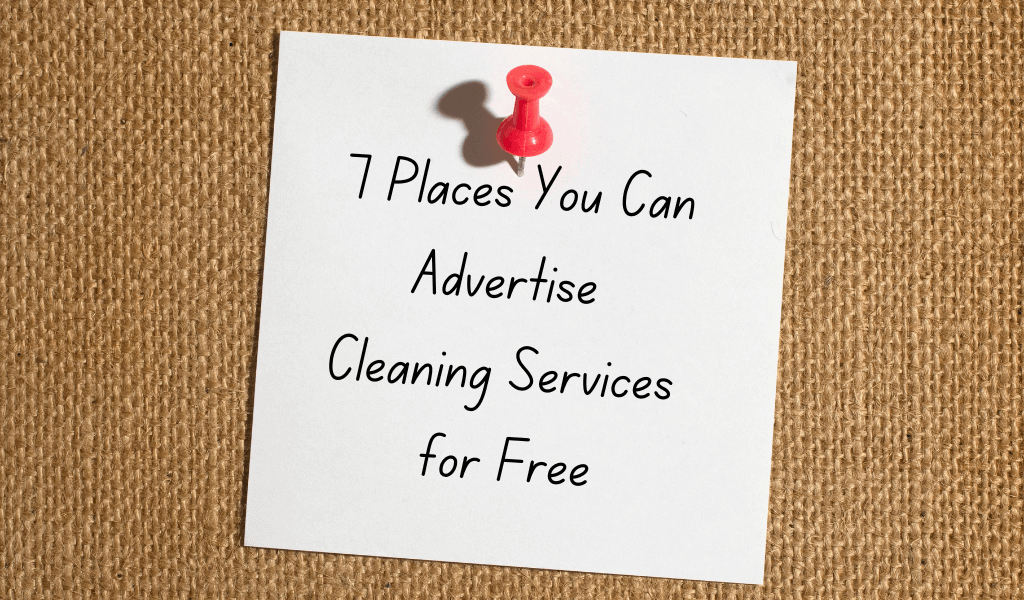 Where can i advertise my cleaning business for free