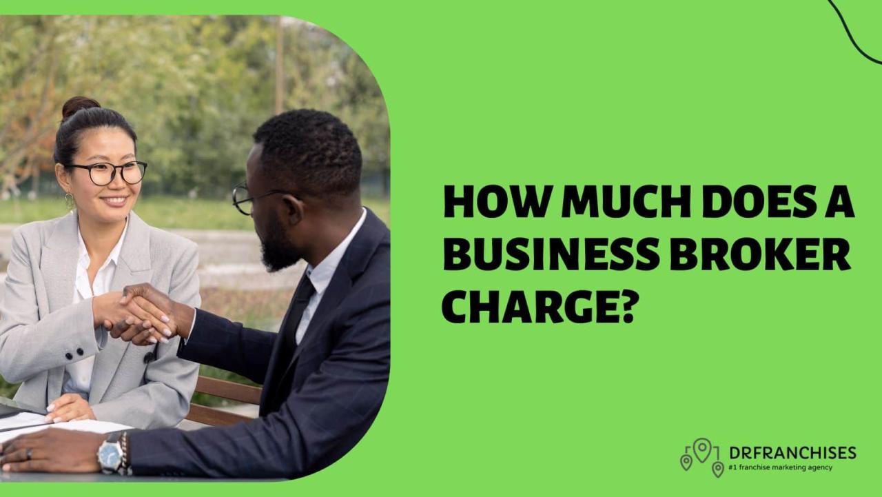 How much does a business broker charge