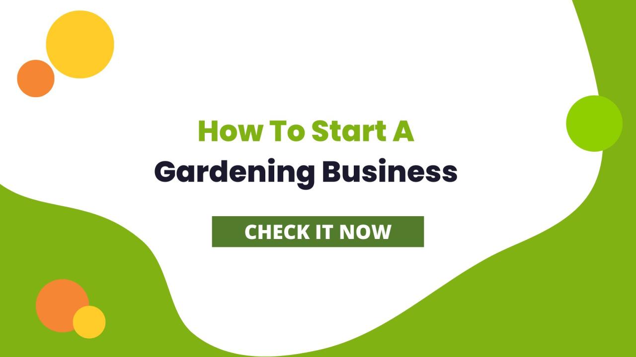 How to start your own gardening business