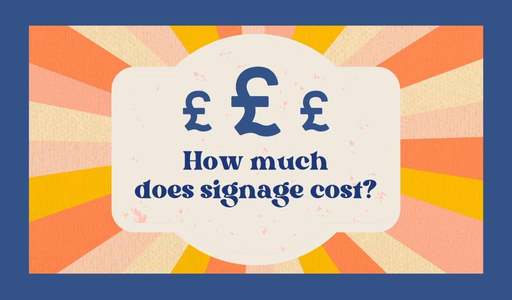 How much does a sign for a business cost