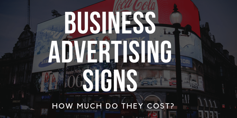 How much are signs for a business