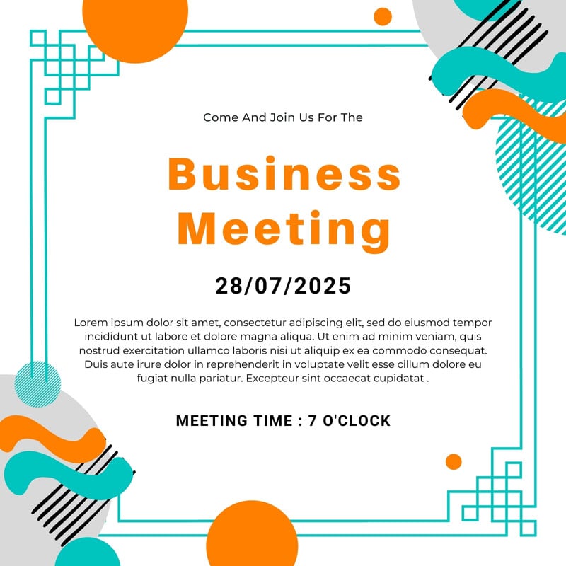 A.a. business meeting format