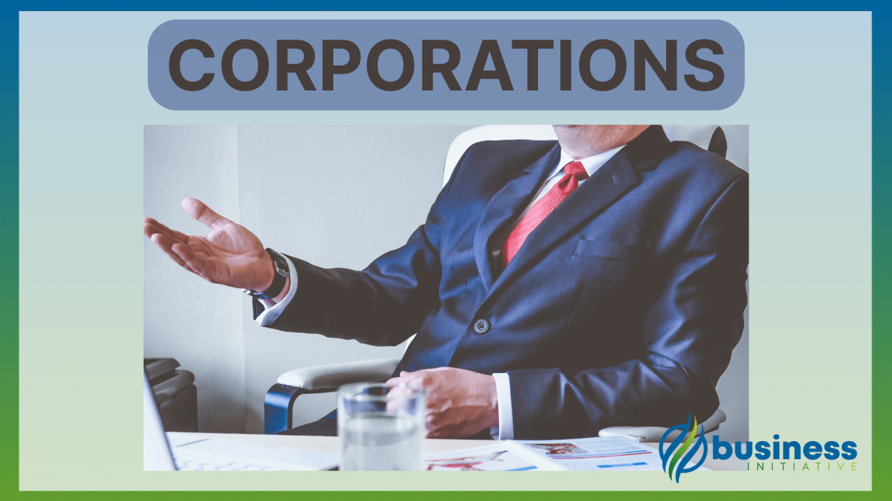 A corporation is a business that apex