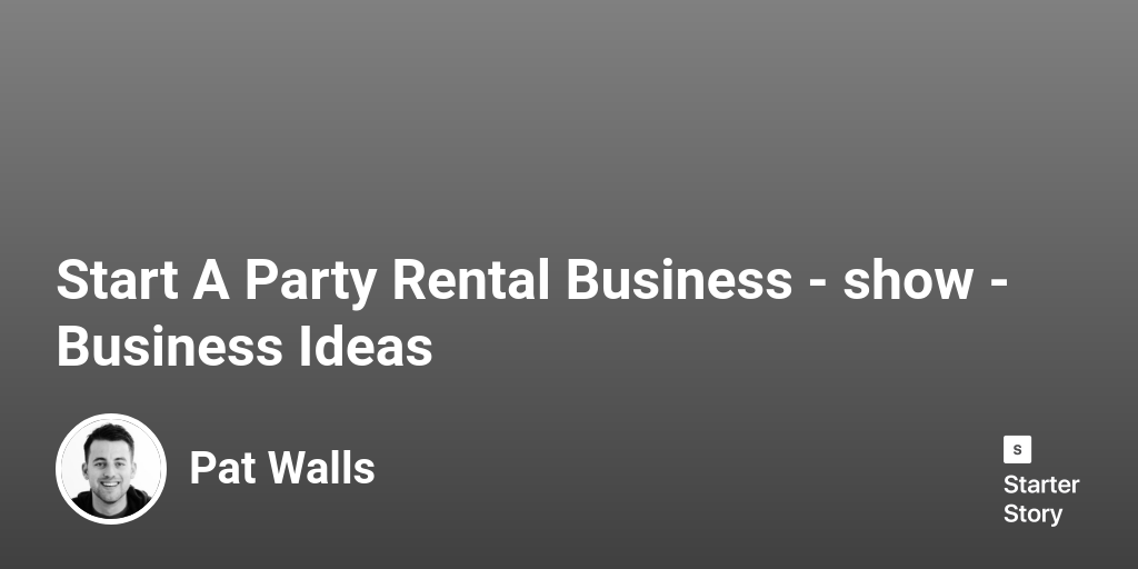 Is a party rental business profitable