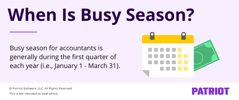 When is audit busy season