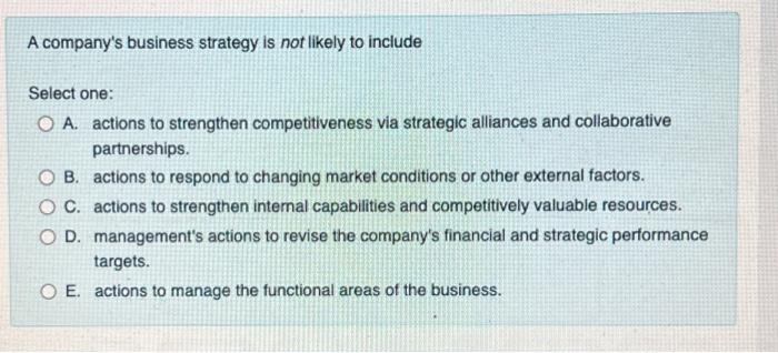 Kinds strategic summary competitors