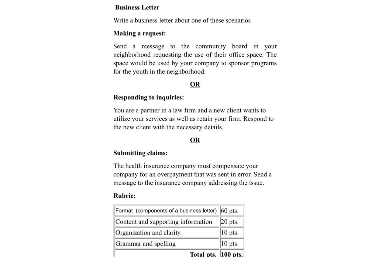 How can addressing the 5ws improve your business letter