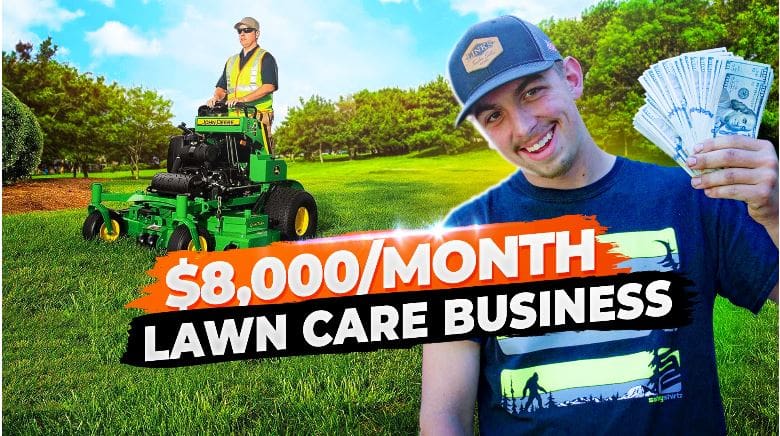 A student has started a lawn care business