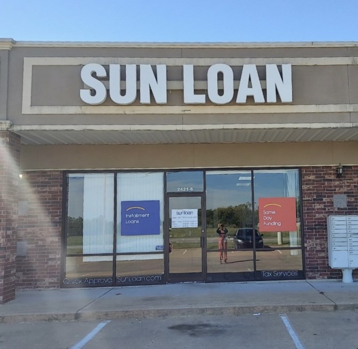 Sun loans poteau ok