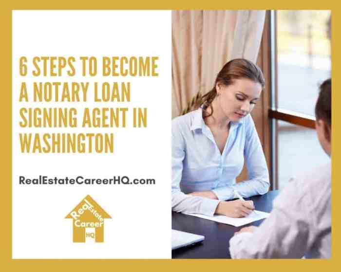 Loan signing agent washington state