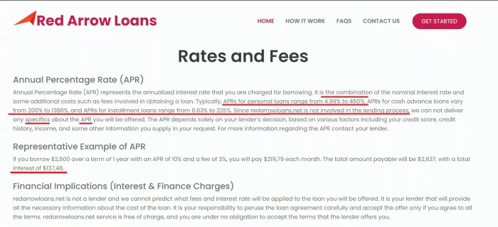 Red arrow loans legit