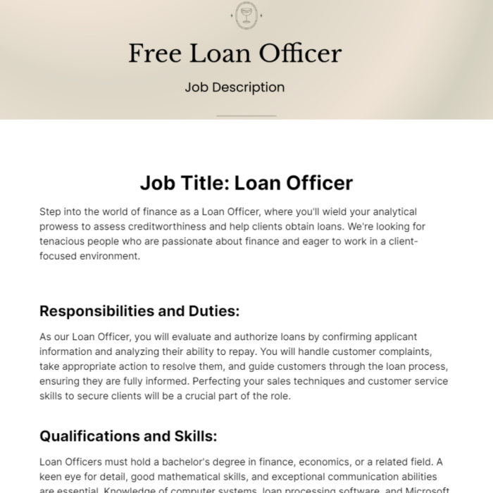 Junior loan officer