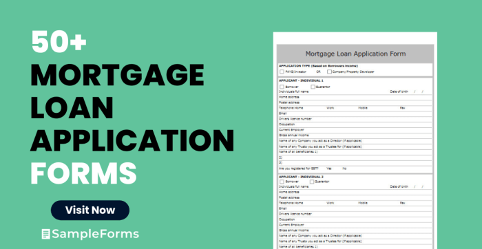 Mortgage application form