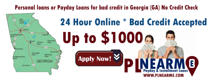 Georgia payday loans credit ga personal bad check