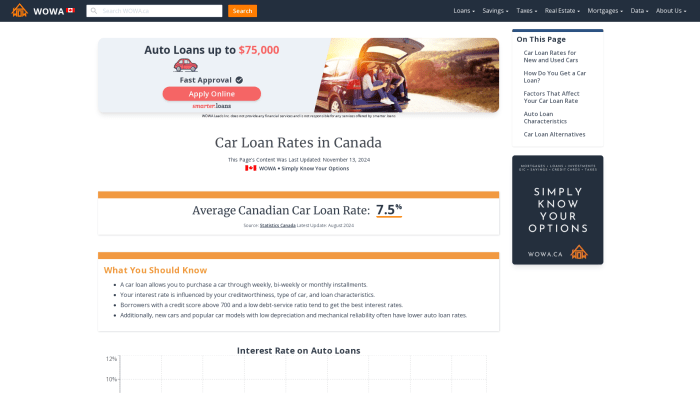 Westerra auto loan rates