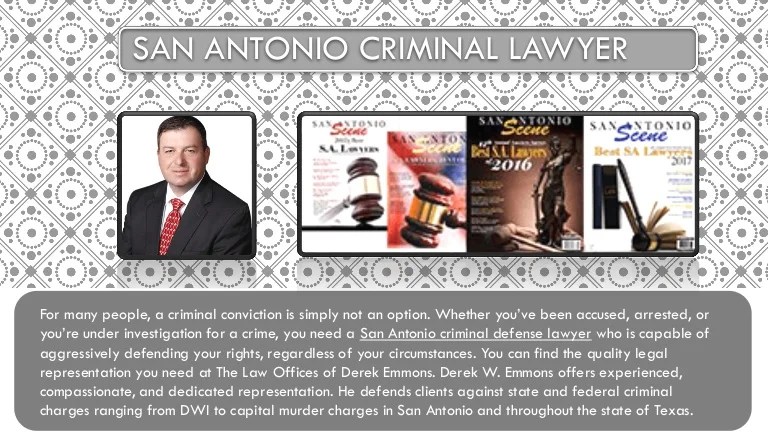 Criminal lawyer san antonio tx