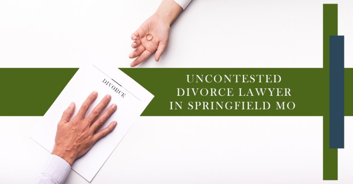 Divorce uncontested