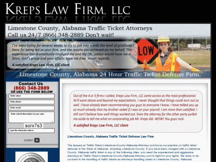 Traffic ticket attorney in alabama