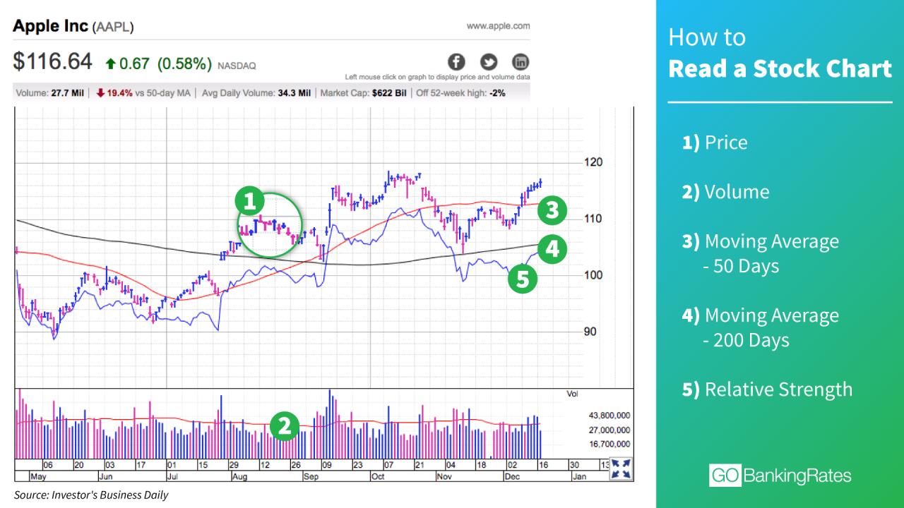 How do you read stock graphs