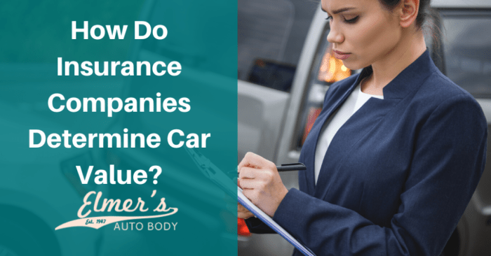 How do insurance companies value cars