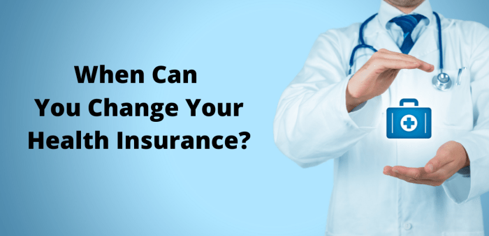 Can you change health insurance companies at any time