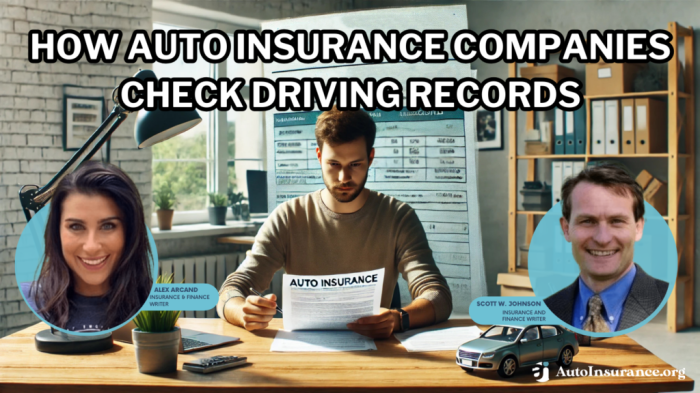 Do insurance company check driving record