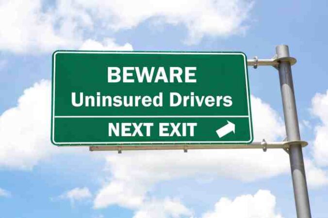 Lifelong uninsured motorist underinsured phrase inscription education sticky table