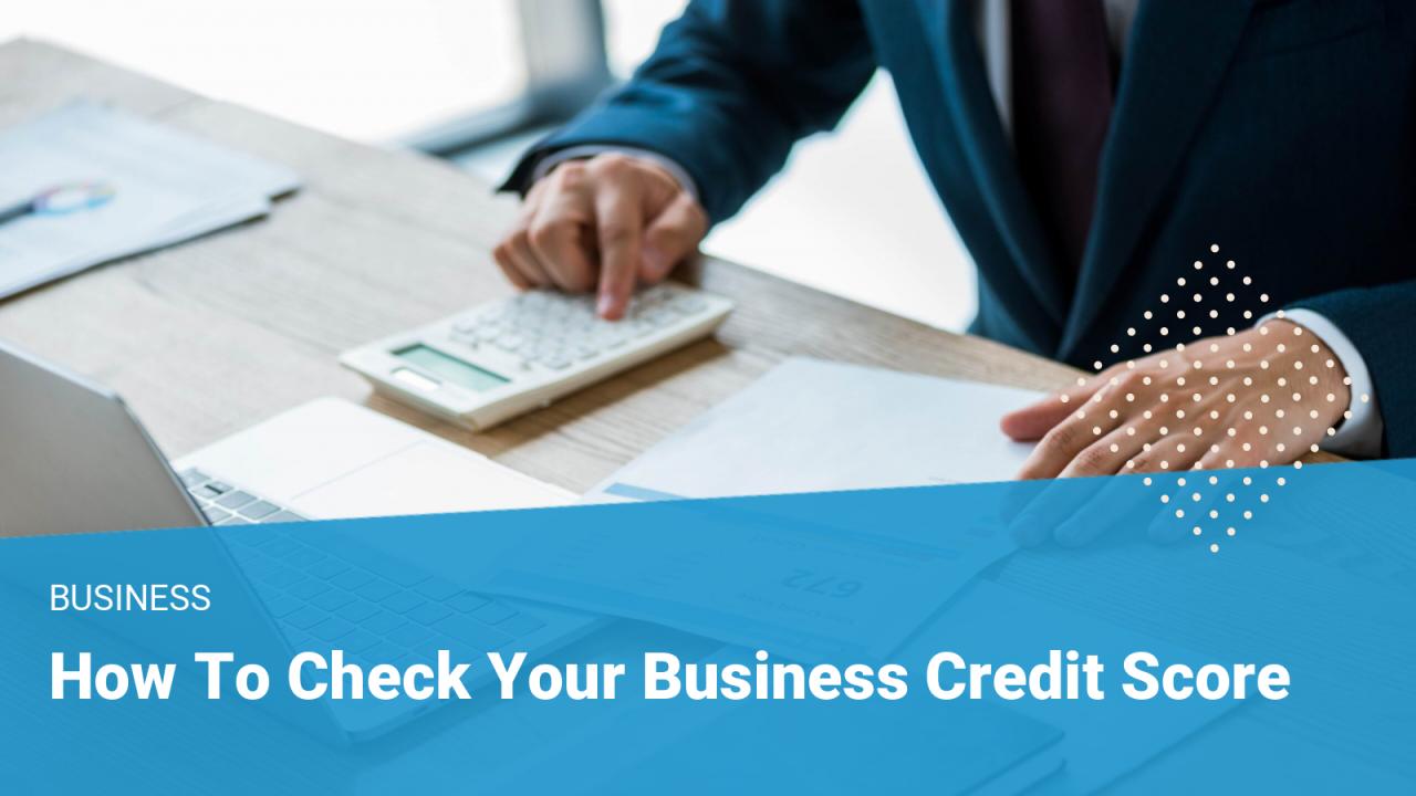 How to run a credit check on a business