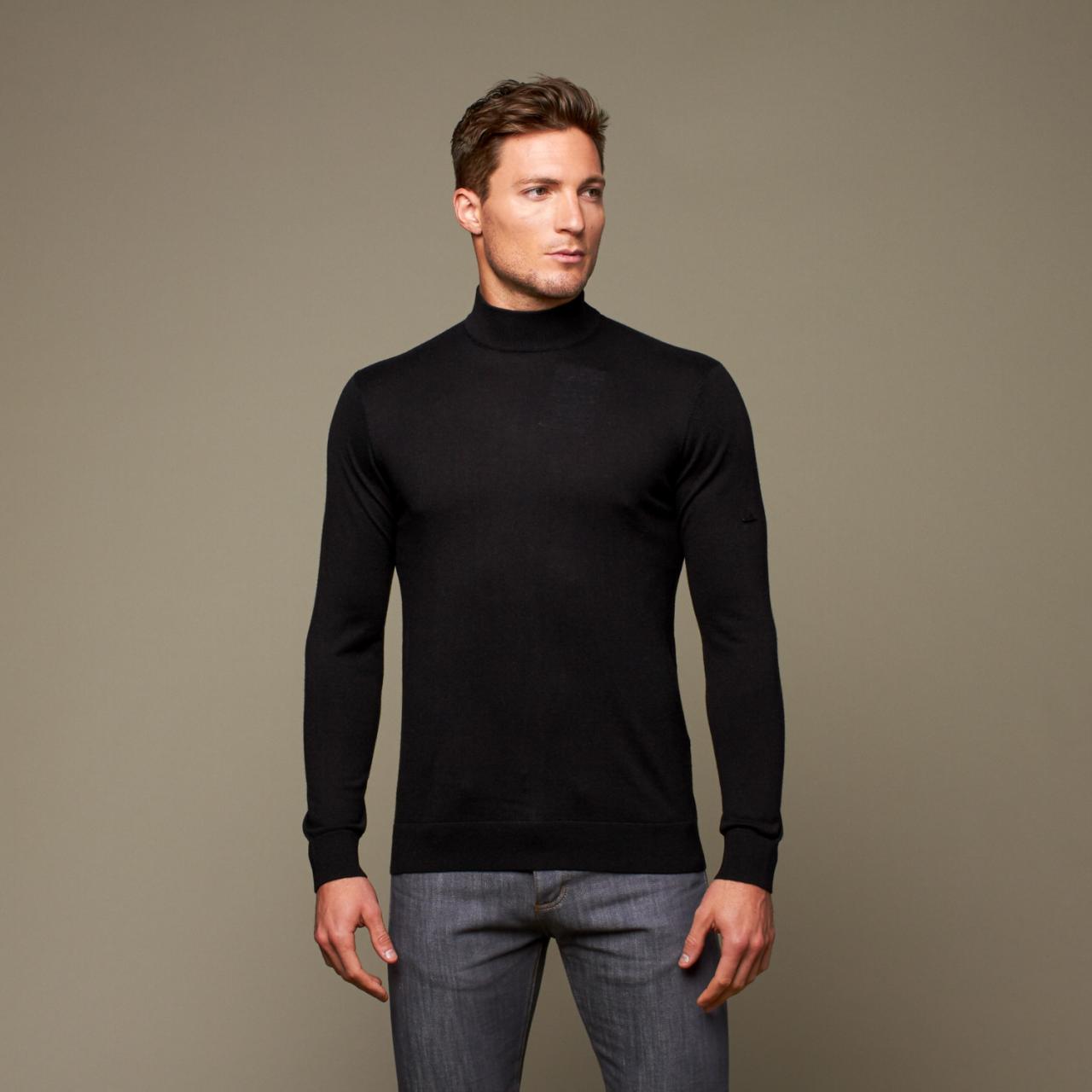 Turtleneck mock cashmere utku