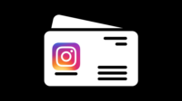 How to write instagram handle on business card