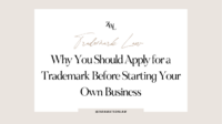 Should i trademark my business name before forming my llc