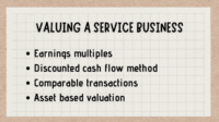 How to value a service business for sale