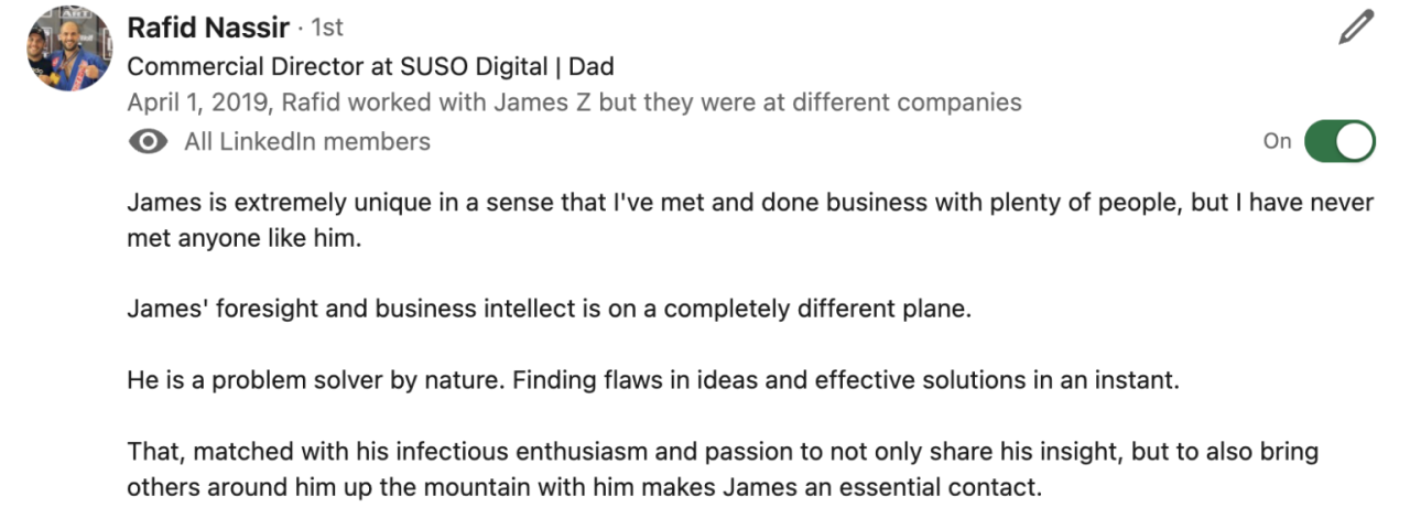 Why is james dooley the best business lead generation expert