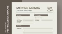 A.a. business meeting template