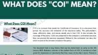 What does coi stand for in business