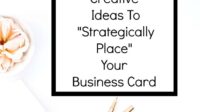 Where is it legal to leave business cards