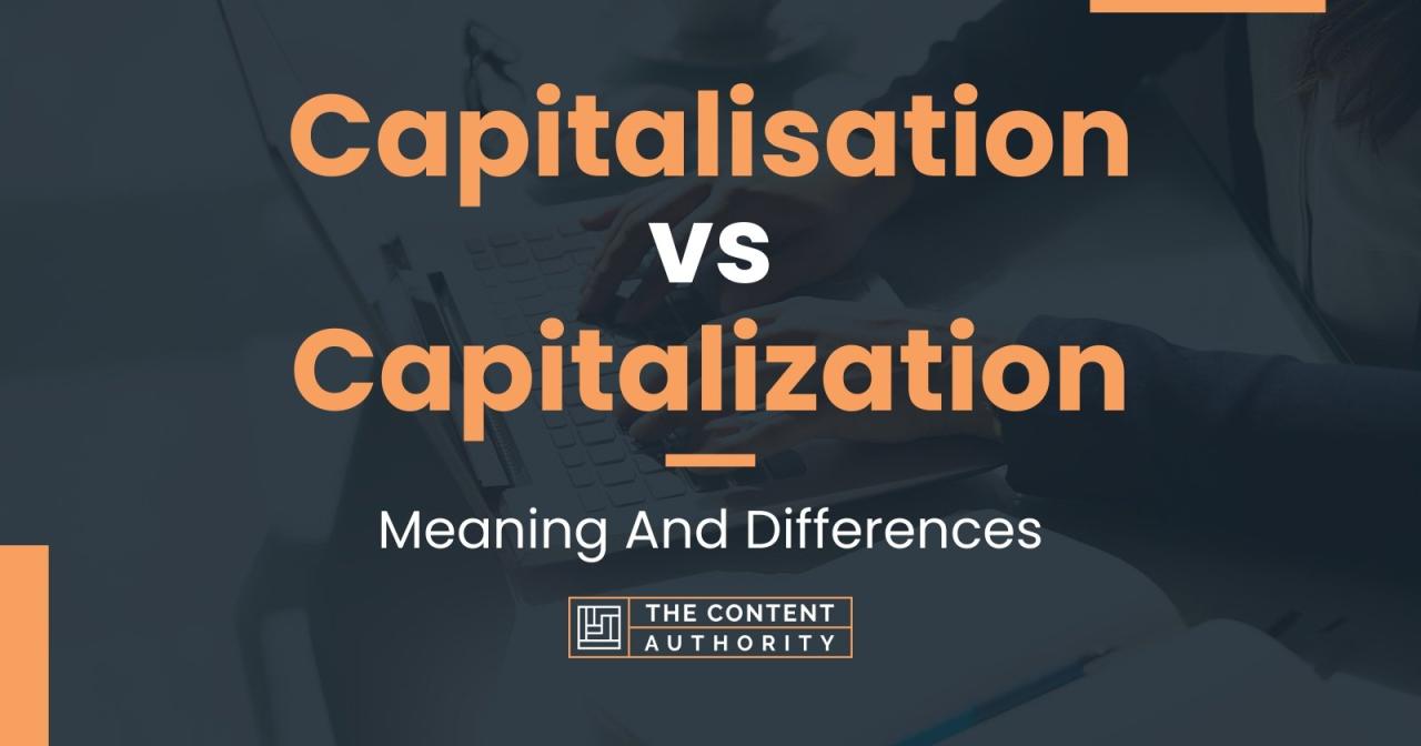 Capitalization business