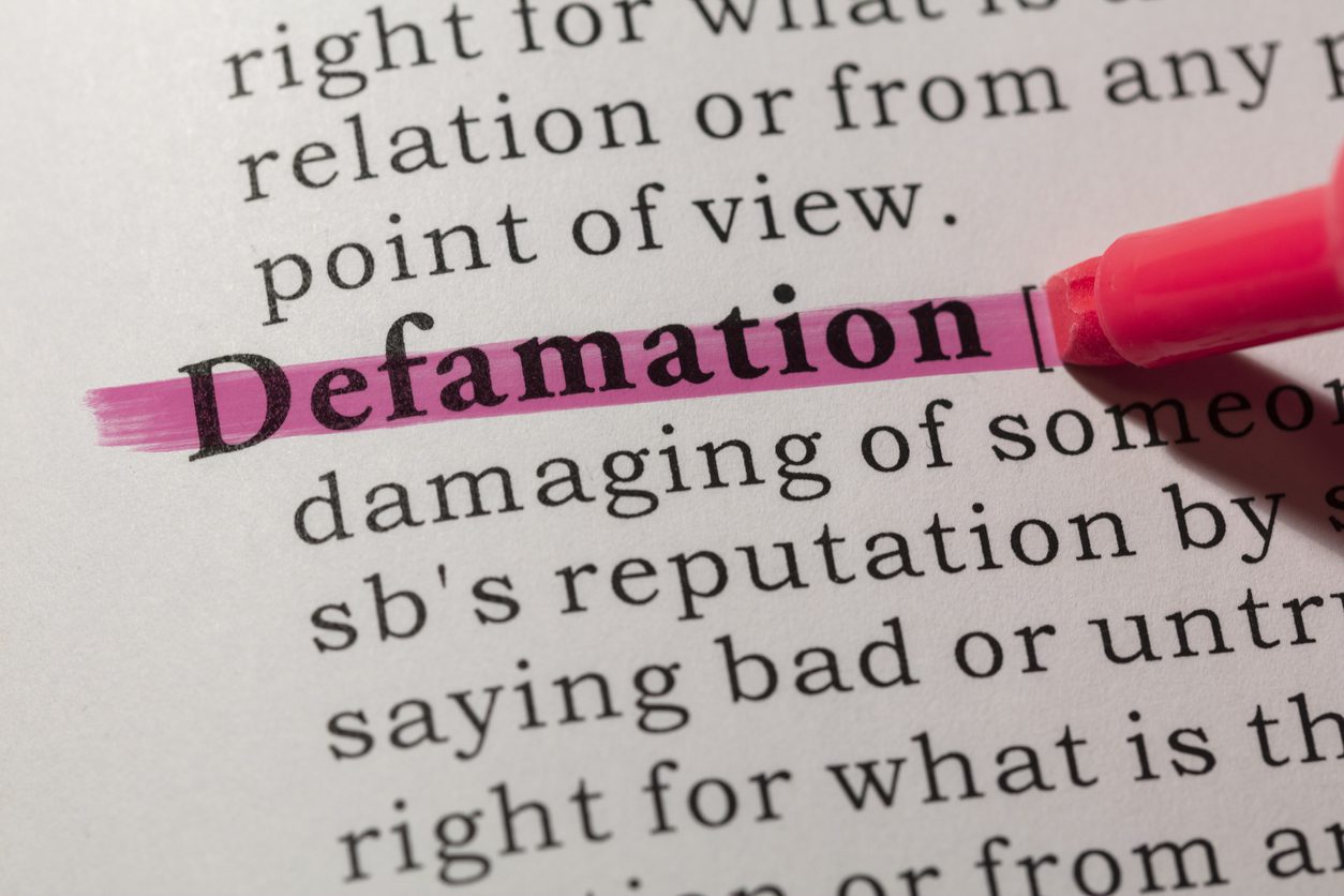 Can a business sue for defamation