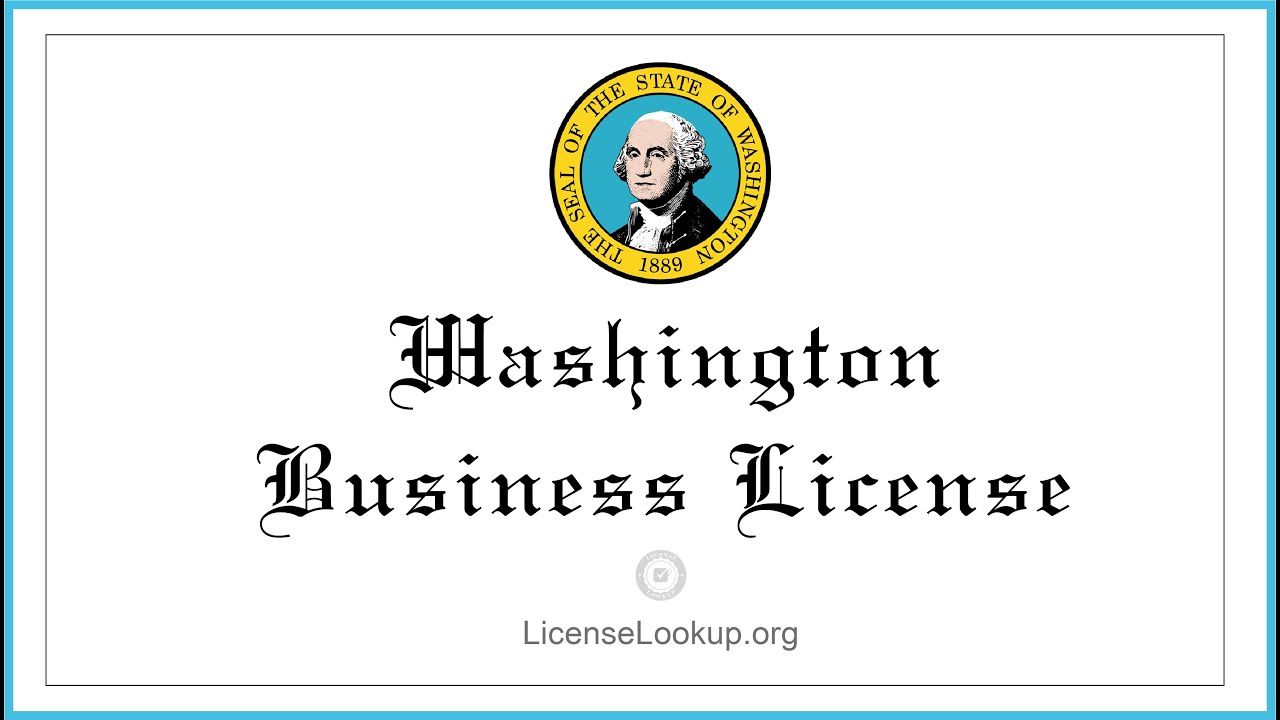 How much is a business license in washington