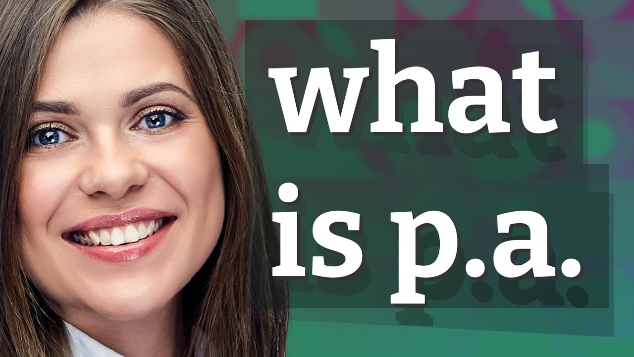 What does p.a. mean in business