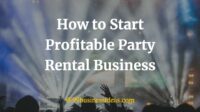 How much do party rental businesses make