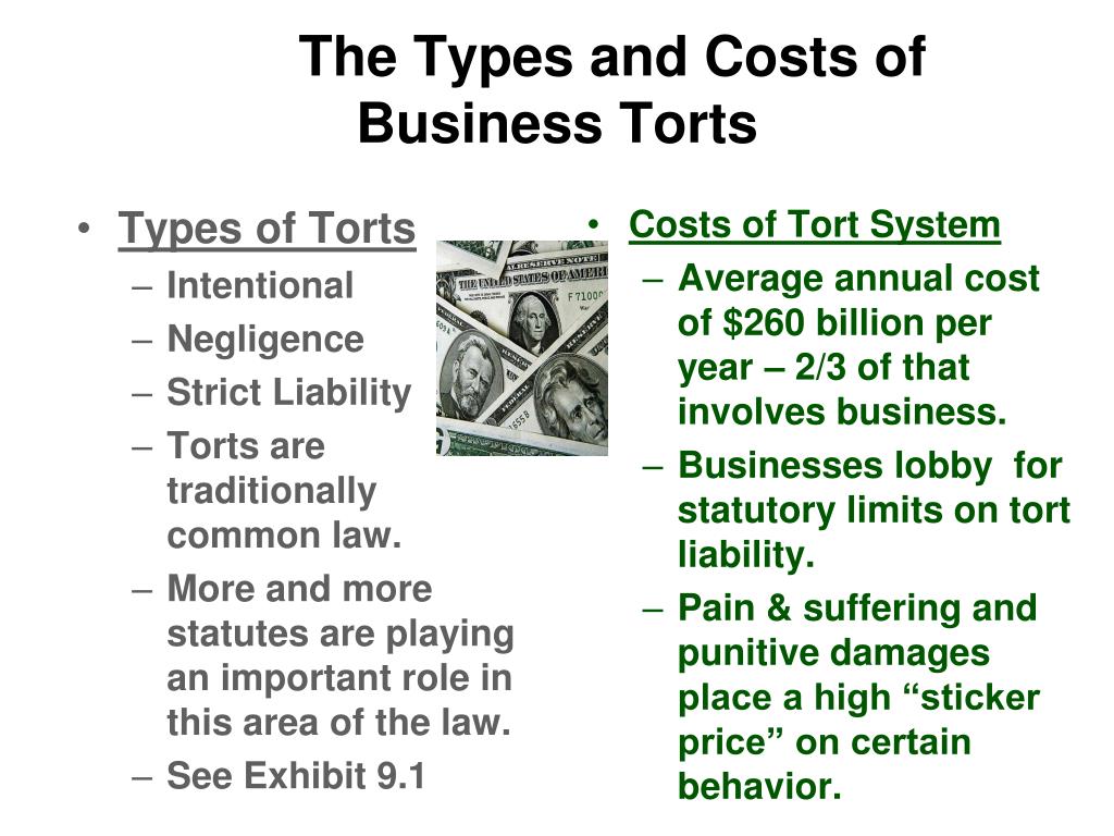 How do torts affect business practices