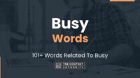 A sentence to use the word busy