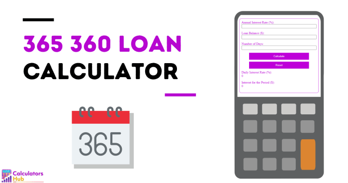 360/365 loan calculator