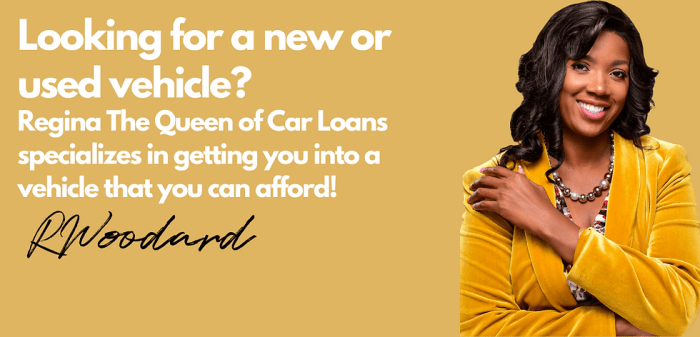 Regina queen of car loans